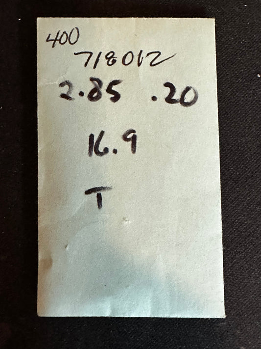 Alloy Mainspring for 18s Hamilton Factory No. 718012