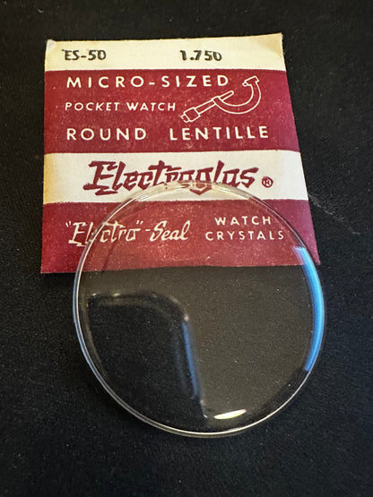 Electro-Seal ES-50 Pocket Watch Crystal 44.45mm (1.750“) - New