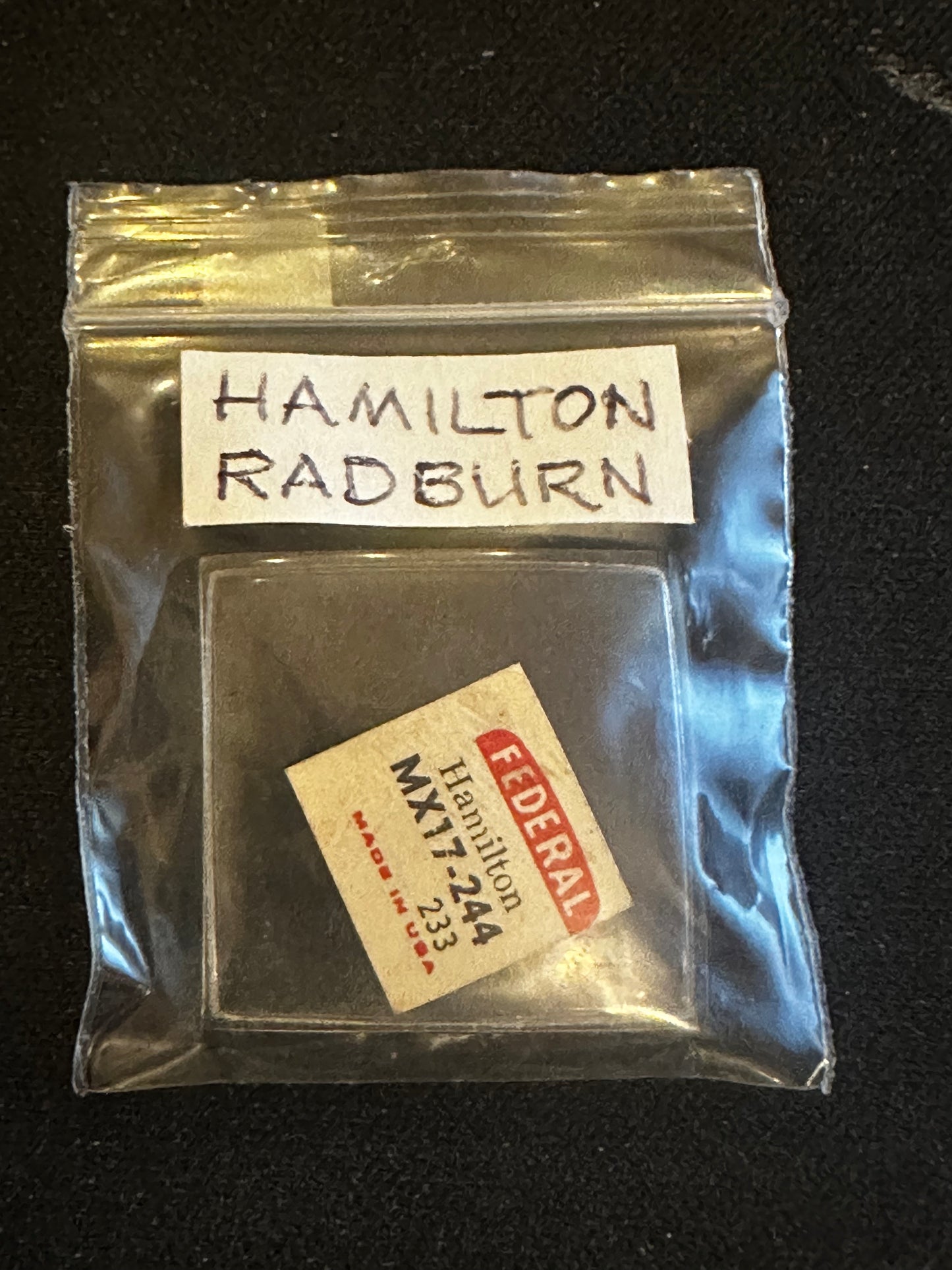 Federal Glass Wrist Watch Crystal MX17-244 for HAMILTON Radburn, Clifford, Donavan - New