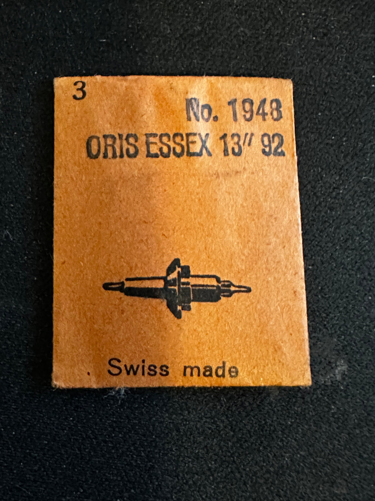 Ronda Balance Staffs (3) for Oris Essex 13 ligne Caliber 92 movements - new