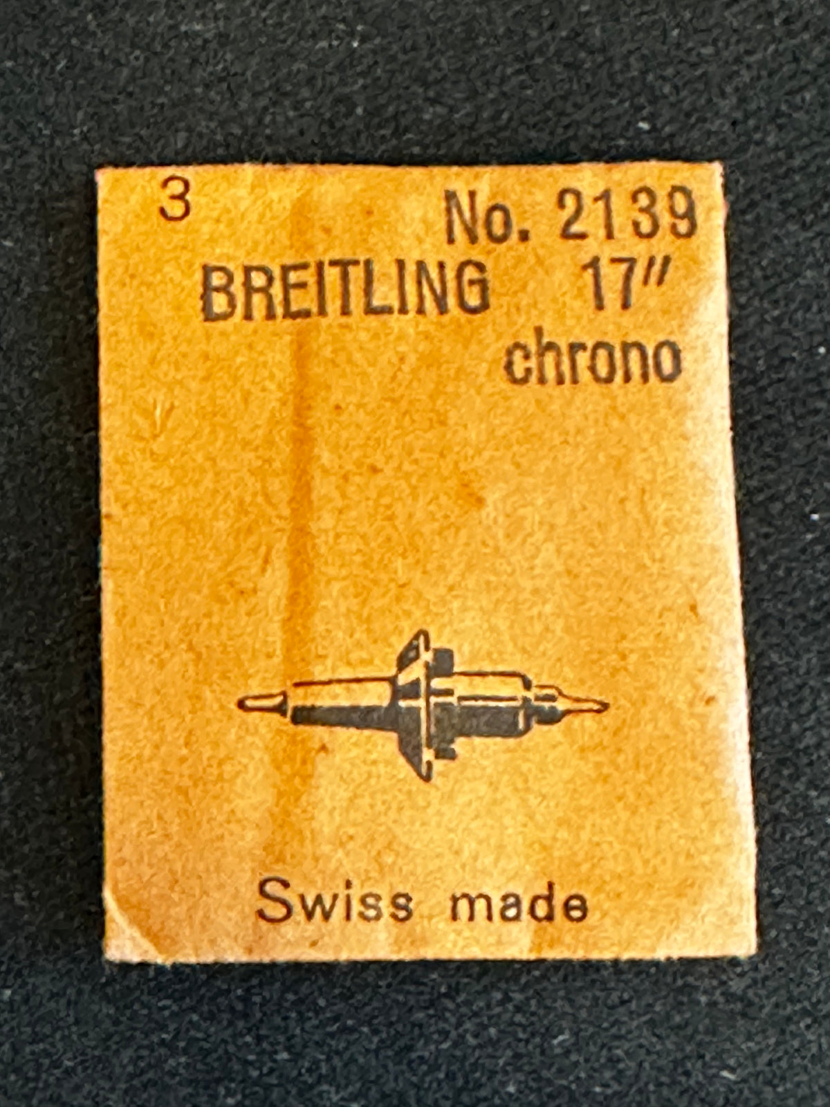 Ronda Balance Staffs (3) for Breitling 17 ligne Chronograph - new