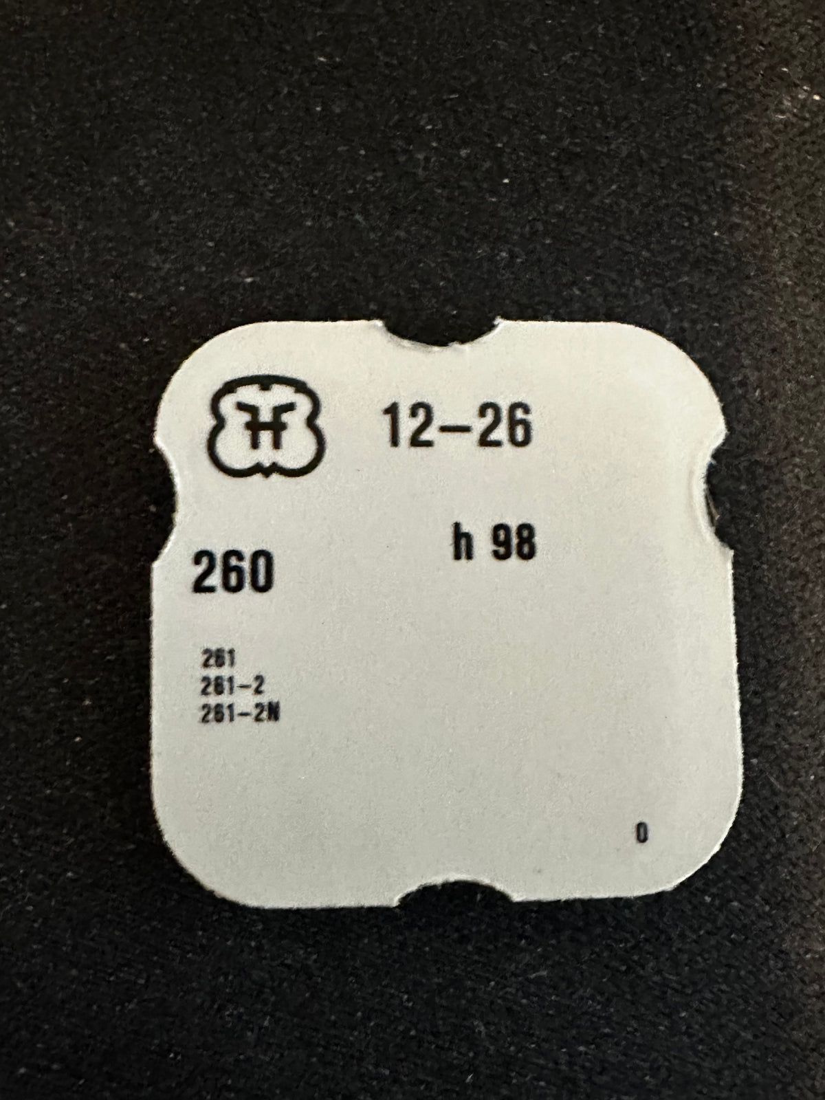 Minute Wheel for Font (FHF) base caliber 26, 12 Ligne movements