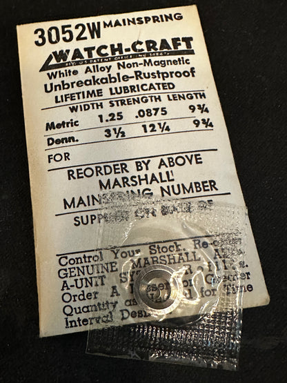 Marco Mainspring No. 3052W for Buren caliber 875 - Alloy