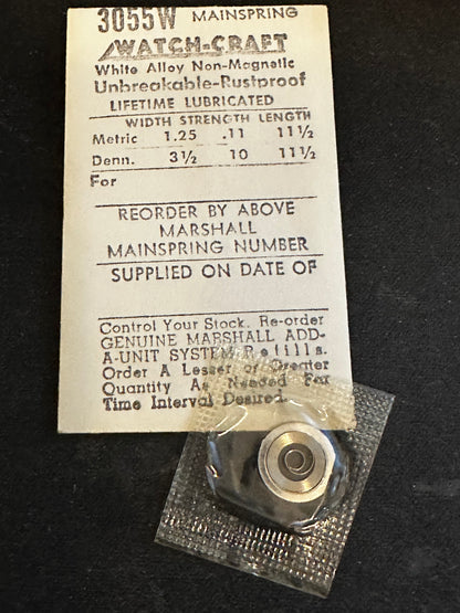 Marco Mainspring No. 3055W for Peseux caliber 180, 200, 320 - Alloy