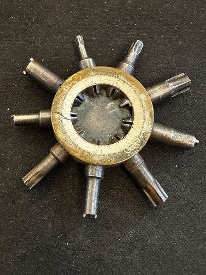 9 Position Watchmakers Pocket Watch Sleeve Wrench