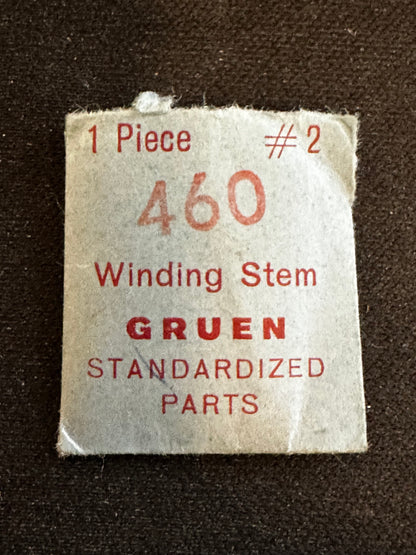 Gruen Factory stem for caliber 460 - new in envelope