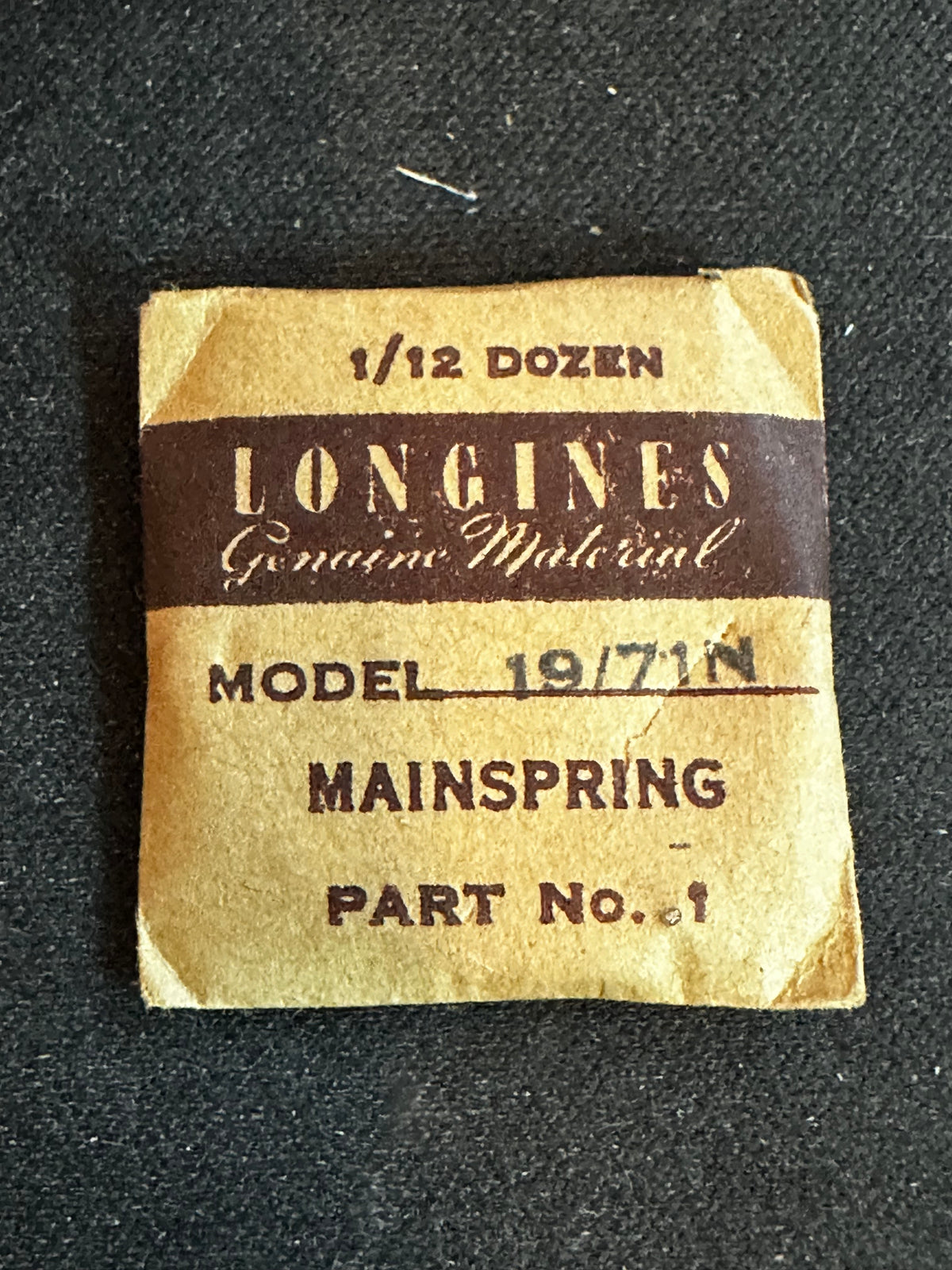 Longines Factory Mainspring for caliber 19/71N - Steel