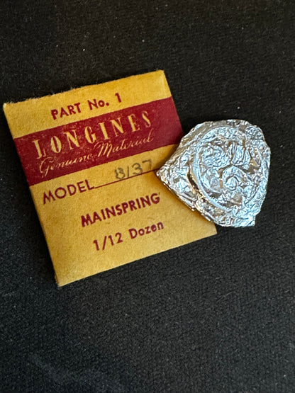 Longines Factory Mainspring for caliber 8/37 - Steel