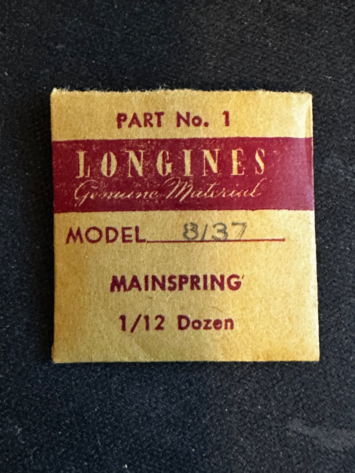 Longines Factory Mainspring for caliber 8/37 - Steel