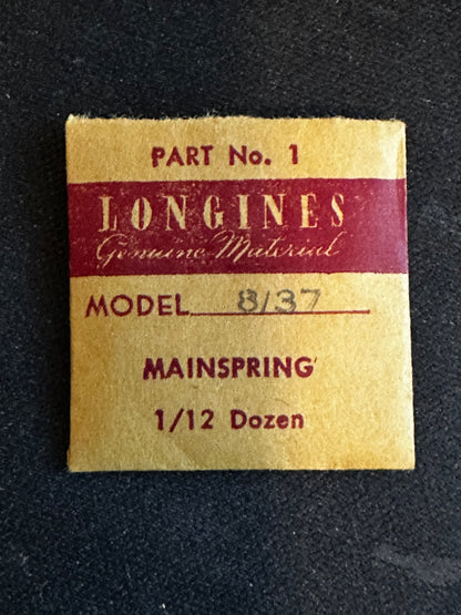 Longines Factory Mainspring for caliber 8/37 - Steel