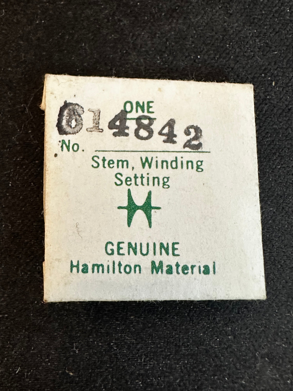 Hamilton Factory Stem / Winding Arbor for Hamilton Grade 769 No. 614842