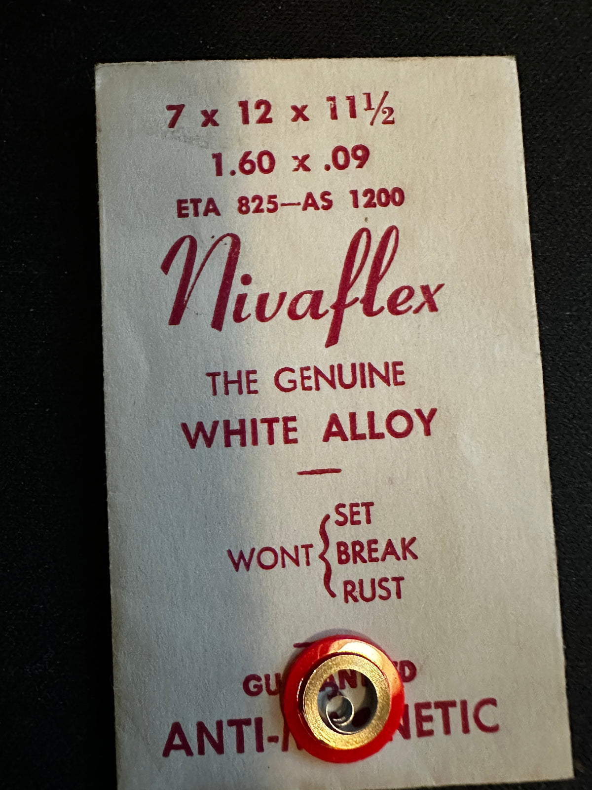 Nivaflex Mainspring for AS 1200, ETA 825 - Alloy