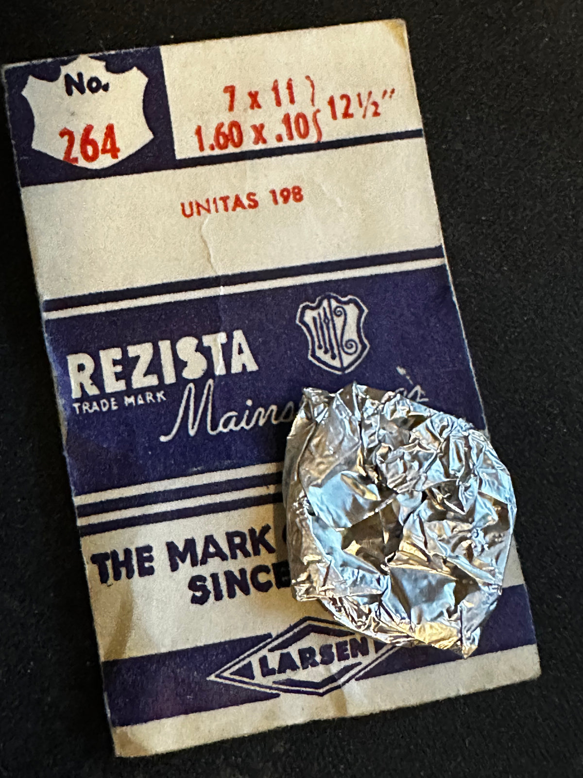 Rezista Mainspring #264 for Unitas 198 - Steel