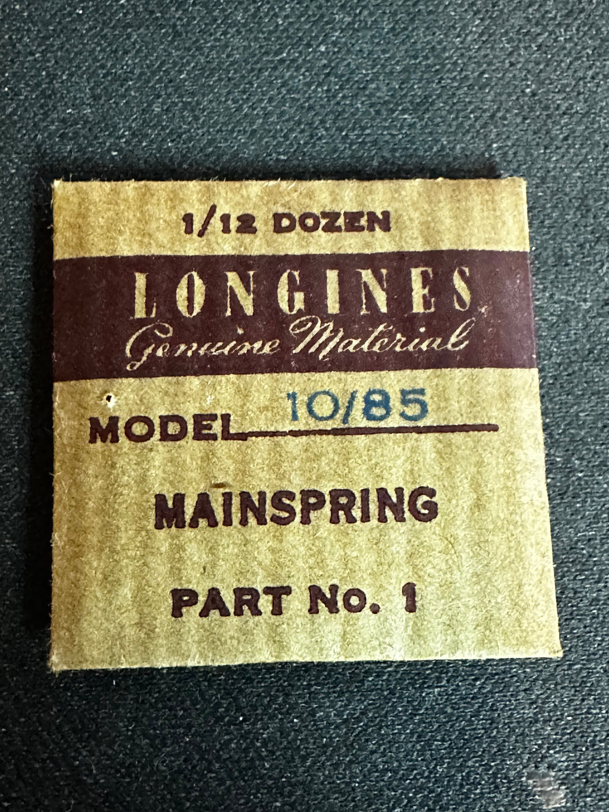 Longines Factory Mainspring for 10 ligne caliber 10/85 - Steel