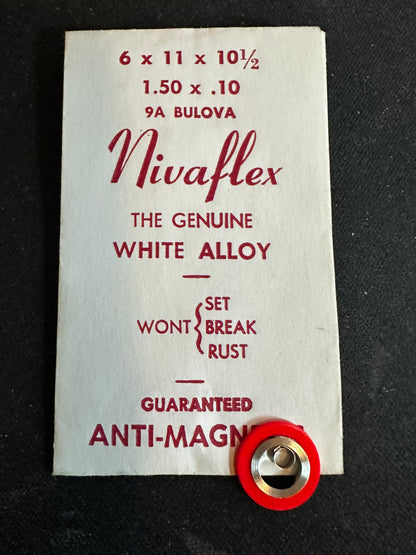 Nivaflex Unbreakable Mainspring for Bulova caliber 9A - Alloy