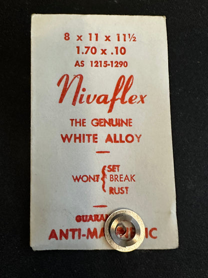 Nivaflex Unbreakable Mainspring for AS 1215, 1290 - Alloy