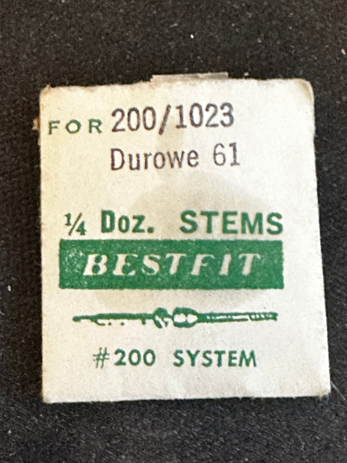 BESTFIT stems (2) for Durowe caliber 61 - new in envelope