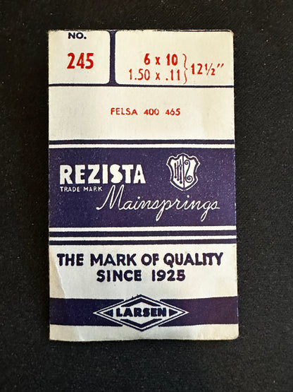 Rezista Mainspring #245 for Felsa 400, 465 - Steel