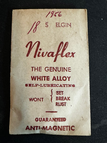 Nivaflex Mainspring for 18s Elgin Factory No. 1956 - Alloy