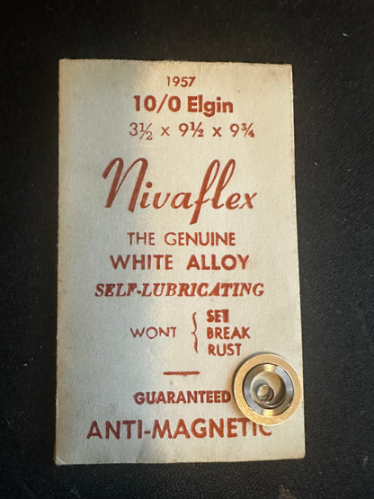 Nivaflex Mainspring for Elgin 10/0s No. 1957 / 6009 - Alloy
