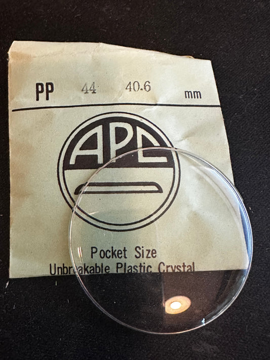 APC Round Pocket Watch Crystal PP 44, 40.6mm - New