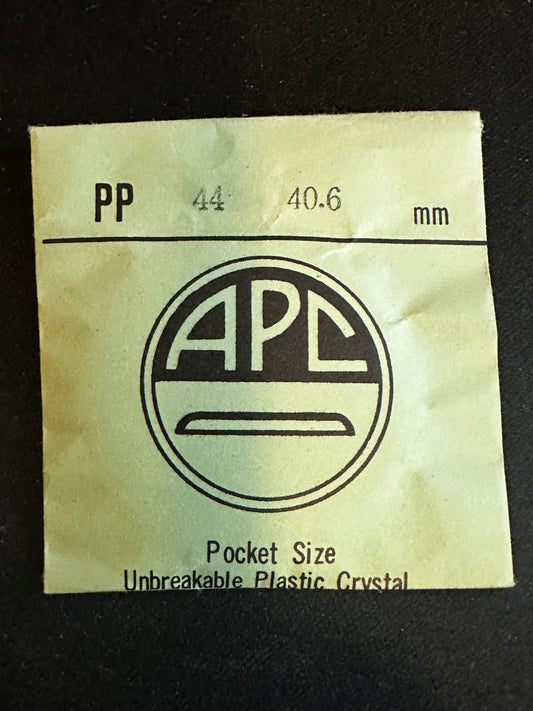 APC Round Pocket Watch Crystal PP 44, 40.6mm - New