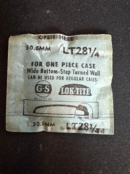 GS LT Lok-Tight Round Wrist Watch Crystal sizes 18½ thru 32½