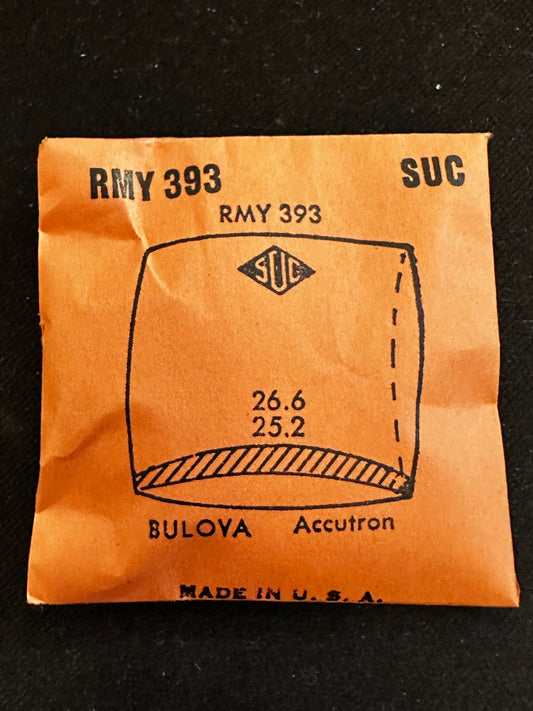 SUC Rocket Fancy Crystal RMY 393 for BULOVA Accutron - 26.6 x 25.2mm - New