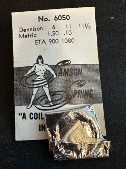 Samson Mainspring No. 6050 for ETA caliber 900 & 1080 - Steel