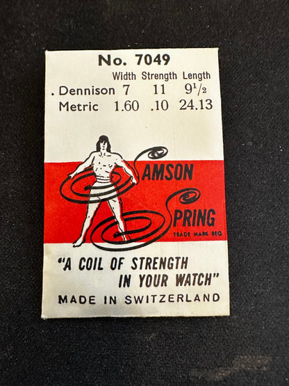 SAMSON Mainspring No. 7049 for AS 1053, Blancpain 40 - Steel