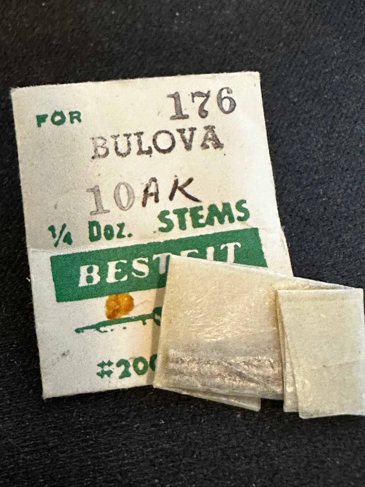 BESTFIT stems (3) for Bulova caliber 10AK - new in envelope