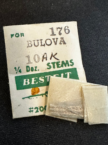BESTFIT stems (3) for Bulova caliber 10AK - new in envelope