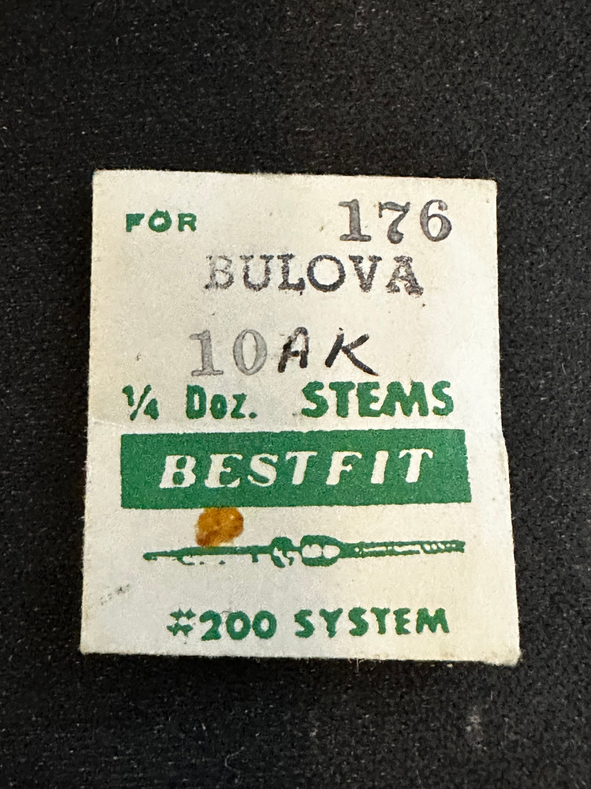 BESTFIT stems (3) for Bulova caliber 10AK - new in envelope