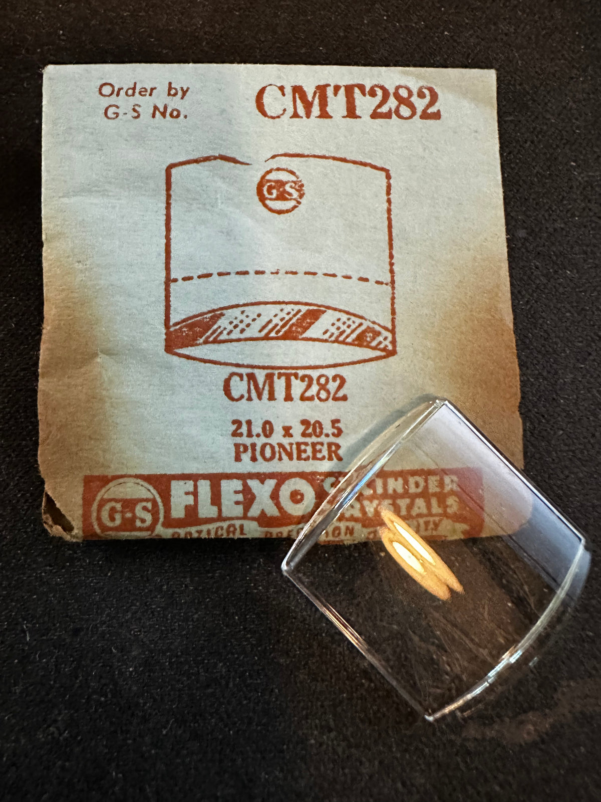 GS Fancy Crystal CMT282 for PIONEER Wrist Watch Cases - 21.0 x 20.5 mm - New