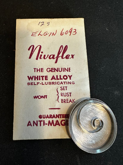 Nivaflex Mainspring for Elgin 12s Factory No. 2339 / 6093 - Alloy