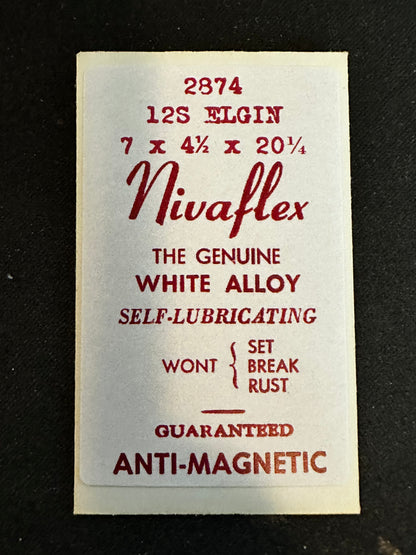Nivaflex Mainspring for 12s Elgin No. 2874 - Alloy