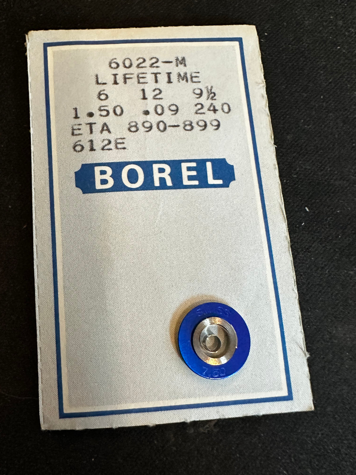 BOREL Mainspring 6022-M for ETA 790, Enicar 792, Benrus BP, CA - Alloy