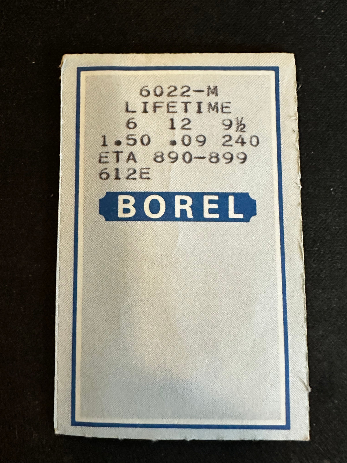 BOREL Mainspring 6022-M for ETA 790, Enicar 792, Benrus BP, CA - Alloy