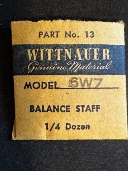 Wittnauer Factory Balance Staff for caliber 6W7 - new