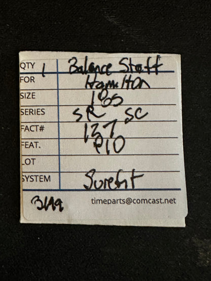 Hamilton Factory Balance Staff for 18s Movements No. 127 / 607013 - New
