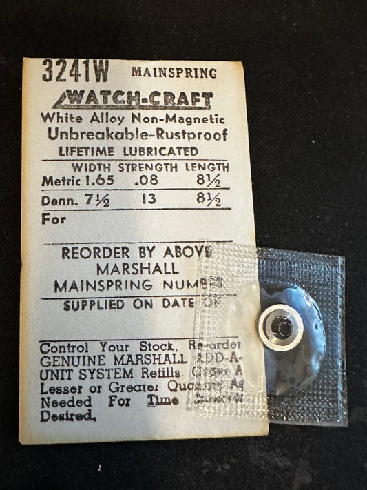 WATCH-CRAFT Mainspring 3241W for AS 1373, Wittnauer 6N7 - Alloy