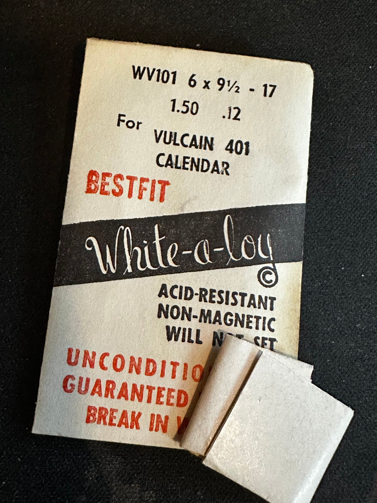 BESTFIT Mainspring WV101 for Vulcain 401 Cricket Calendar - Alloy