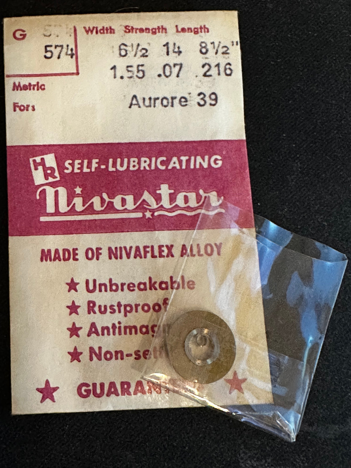 HR Nivastar Mainspring G574 for Aurore caliber 39 - Alloy