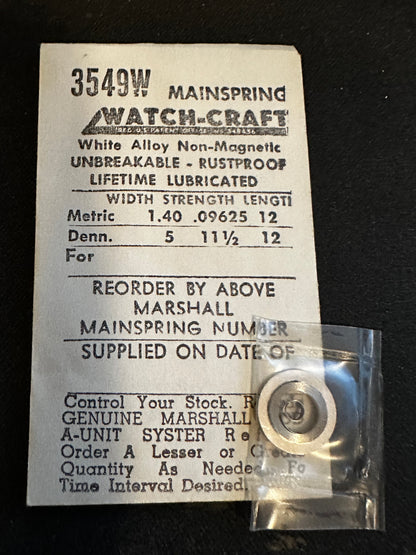 WATCH-CRAFT Mainspring 3549W for Bulova 10CNCH - Alloy