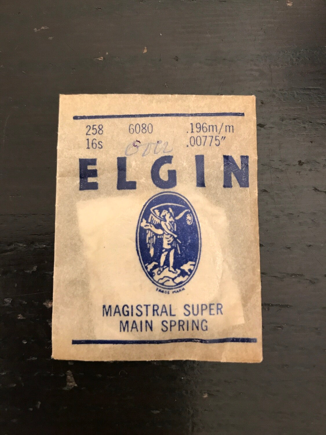 Elgin Factory Mainspring for 16s No. 6080 (817) - Alloy