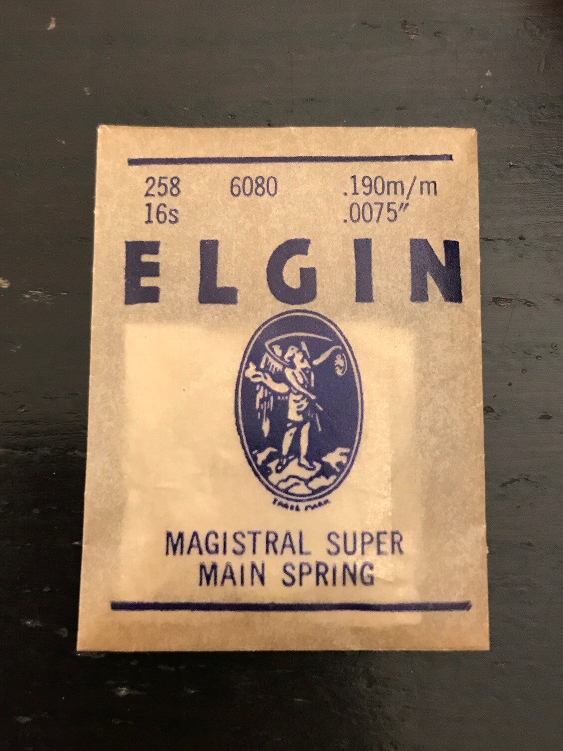 Elgin Factory Mainspring for 16s No. 6080 (817) - Alloy