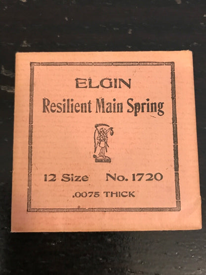 Elgin Factoiry Mainspring for 12s No. 1720 - Steel
