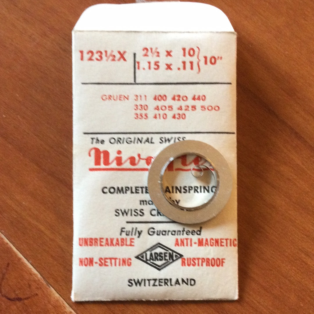 Nivaflex Mainspring for Gruen 400, 405, 410, 420, 425, 430, 440, 500 - Alloy