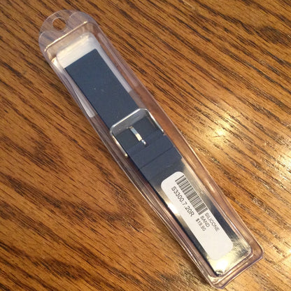 Alpine 20mm Blue Silicone Rubber Sport Watch Band