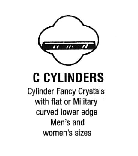 GS CX389 series Fancy Flexo Cylinder Wrist Watch Crystals